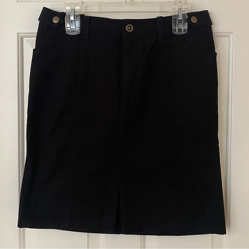 NWT Tommy Hilfiger Black Midi Skirt